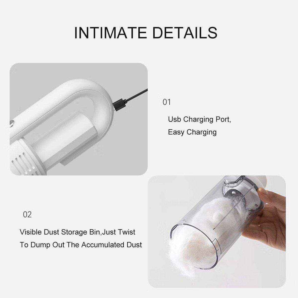 Fully Automatic Wireless Vacuum Cleaner for Pets Powerful & Portable