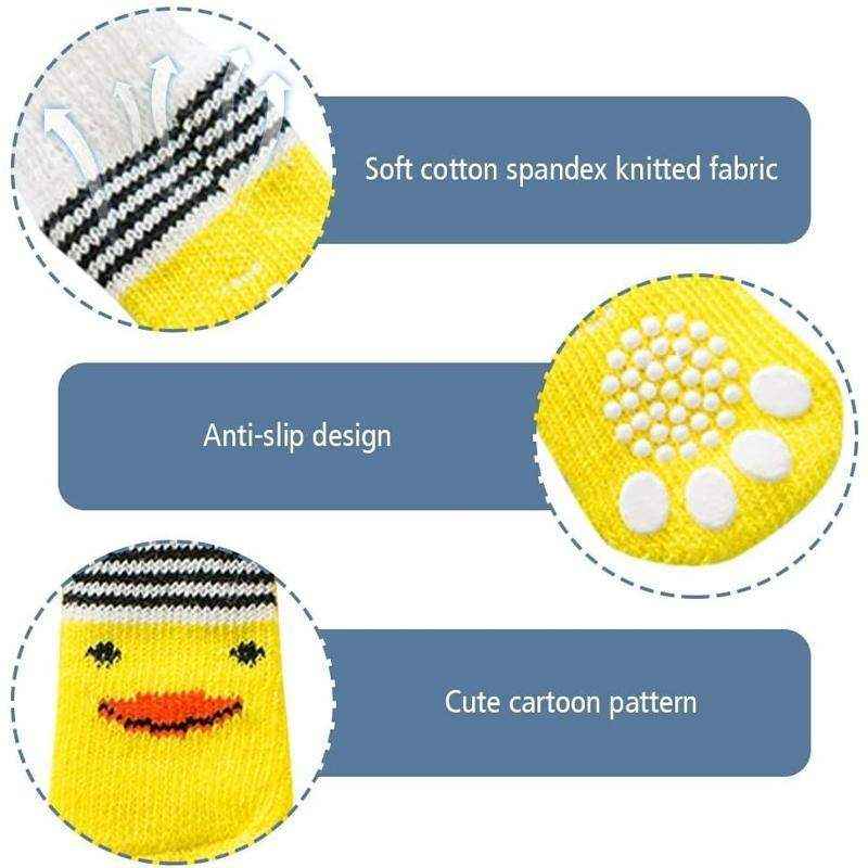 Dog Socks Non-Slip Grip Slip Anti-Skid S M L - Puppy Cat Pet Shoes Slippers