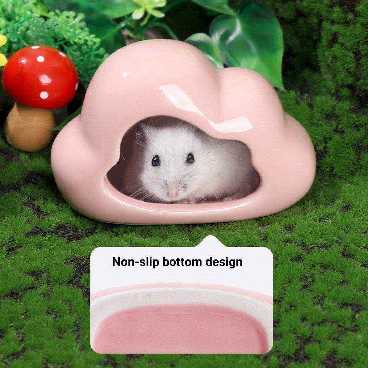 Ceramic Hamster Nest Shelter Landscaping Supplies Small Animal Hideout House
