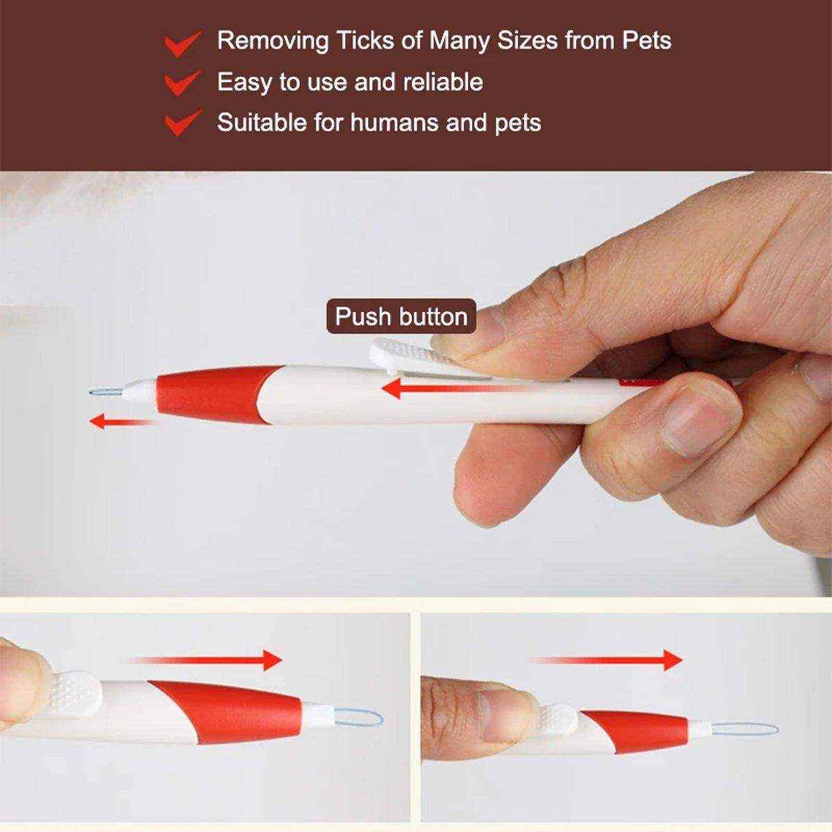 Pet Tick Remover Pen - 2 Pack