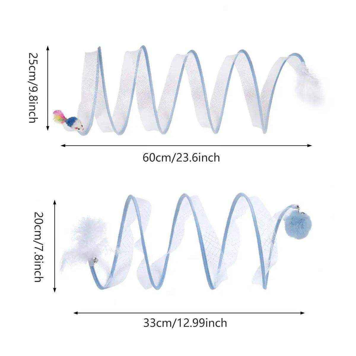 Durable Cat Toy Bundle with Collapsible Tunnel