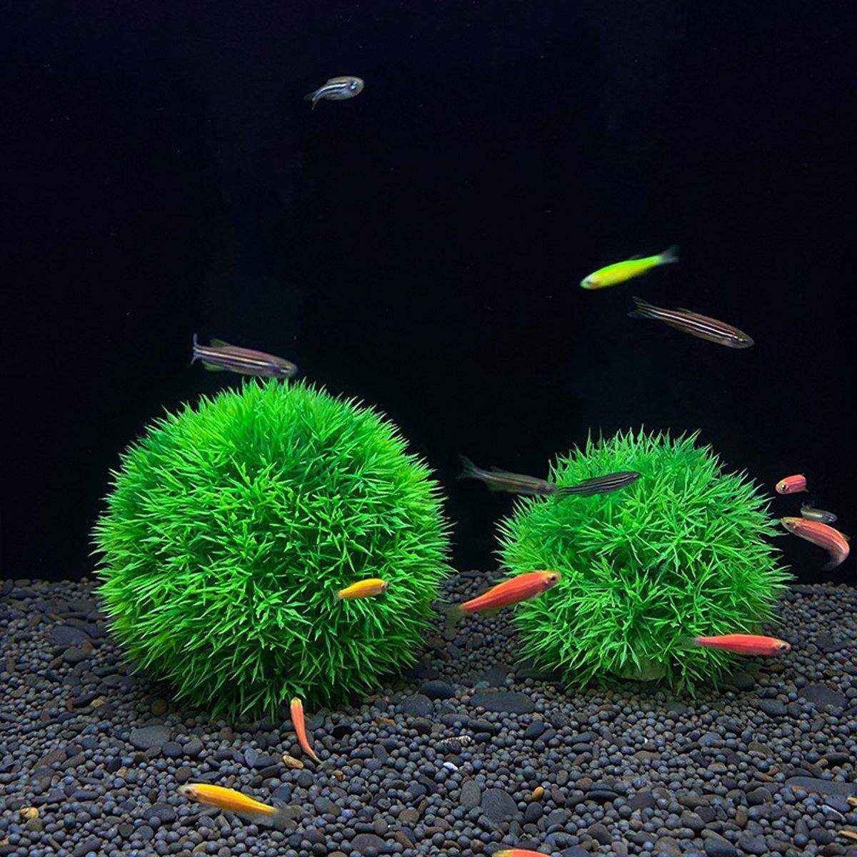 Artificial Aquarium Plants Lifelike Artificial Aquarium Grass Balls