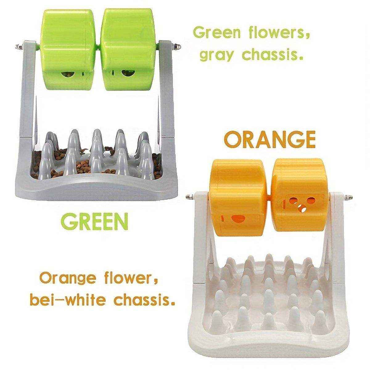 Interactive Pet Food Dispensing Roller Toy Slow Feeder for Dogs & Cats