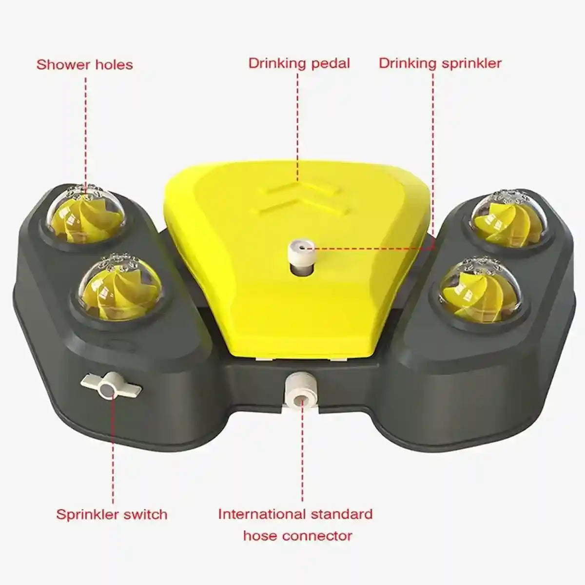 Interactive Dog Water Spray Toy Outdoor Pet Fountain & Sprinkler System