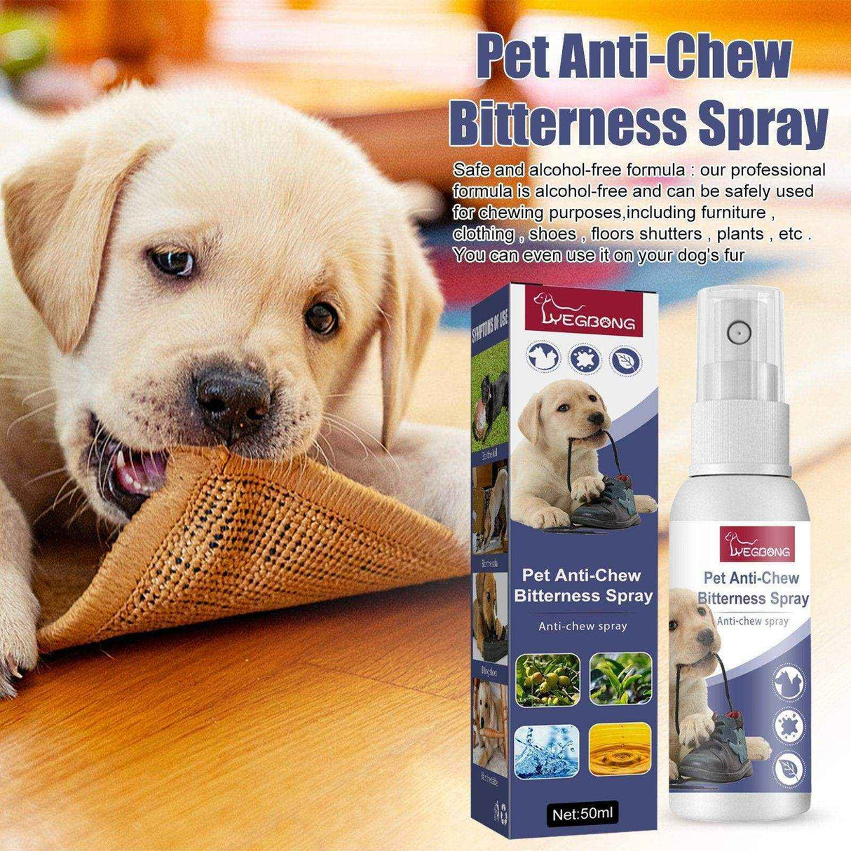 Pet Bitter Anti-Bite Spray Expulsion Dog Chewing Table And Chair Leg Scratching Sofa Spray