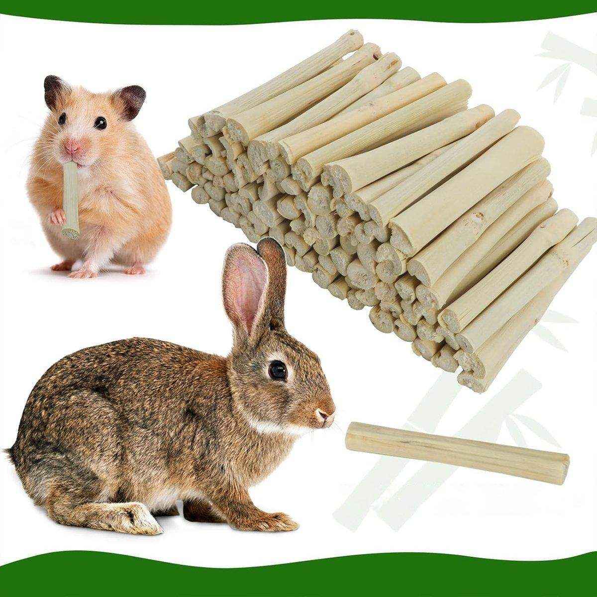 Natural Apple Sticks for Rabbits and Small Pet Chew Toy