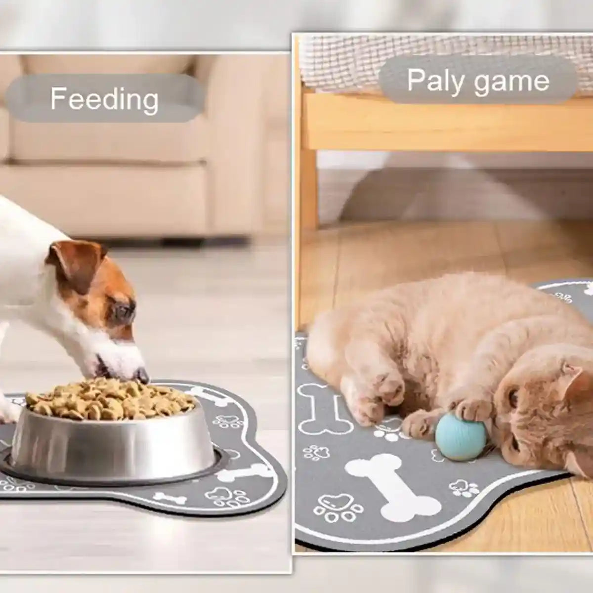 Non-slip Diatom Mud Pet Feeding Mat Absorbent & Dirt-Resistant Dog Placemat