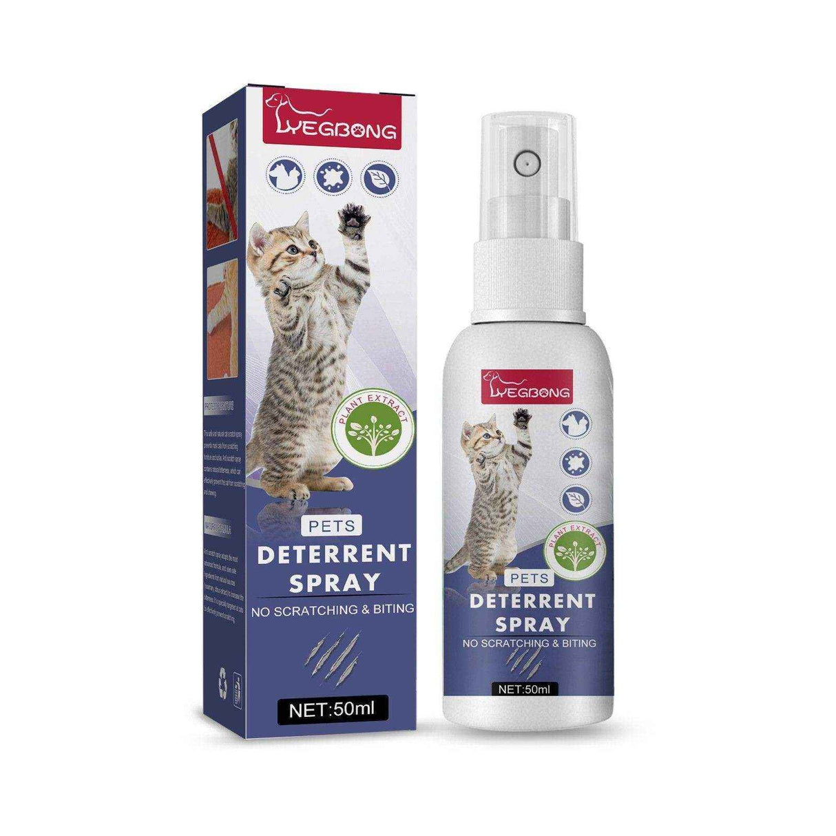 Pet Anti-Scratch Spray Protect Doors Sofas & Set Boundaries for Cats & Dogs