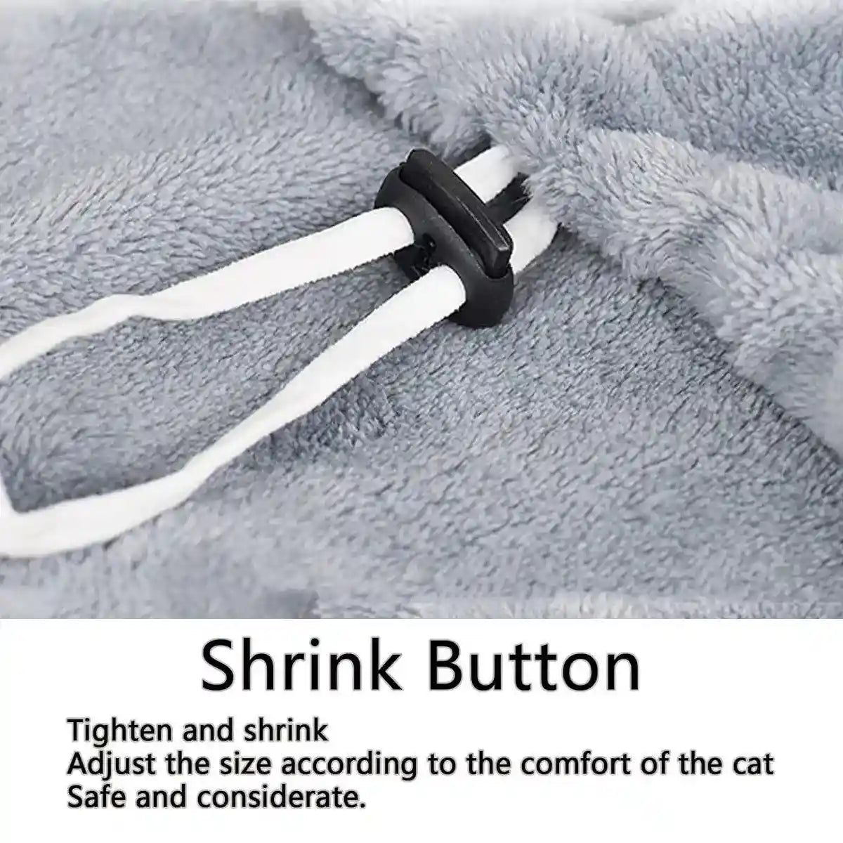 Non-stick Hair Cat Apron Suit Kangaroo Style No Hole Pet Bib for Grooming Safety