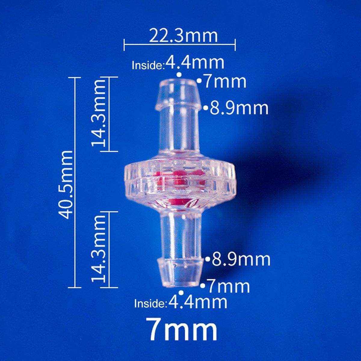 10pcs Plastic Check Valve Water Air Stop Valve for Aquarium Fish Tank Air Pump