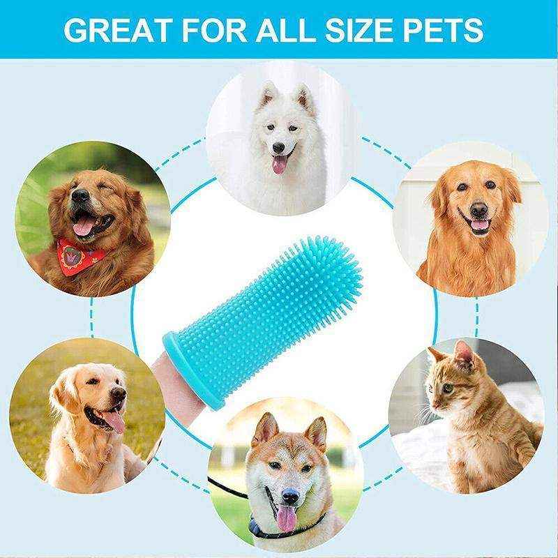 Easy-to-Use Finger Toothbrush for Dogs – Gentle Silicone Pet Dental Care