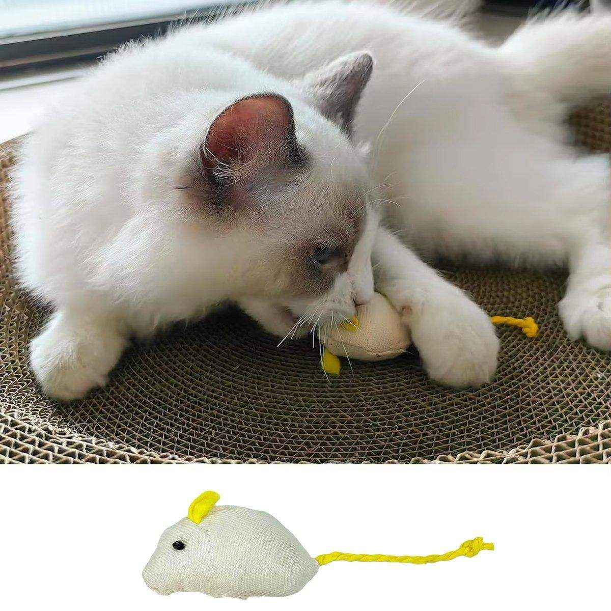 Plush Simulation Catnip Mouse Cat Toy Scratch-Resistant Molar Fun Toy