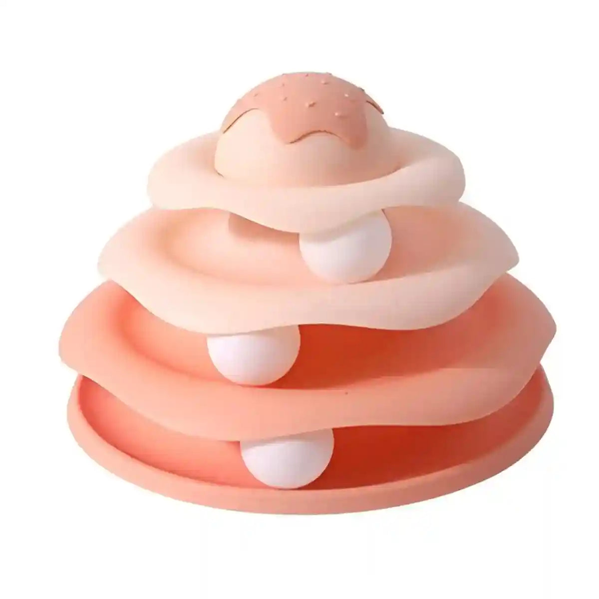 Funny Cat Toy Pet Toys Plastic Tower Interactive Track Ball Playing Game 3 Level