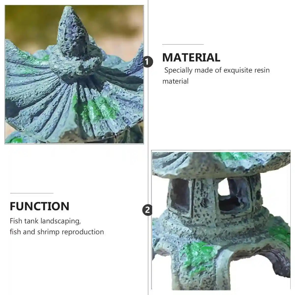 Antique Style Resin Lighthouse for Aquariums