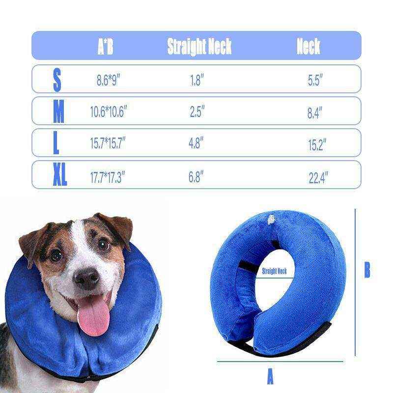 Inflatable Pet Healing Collar - Dog & Cat Medical Protective Cone Jackets