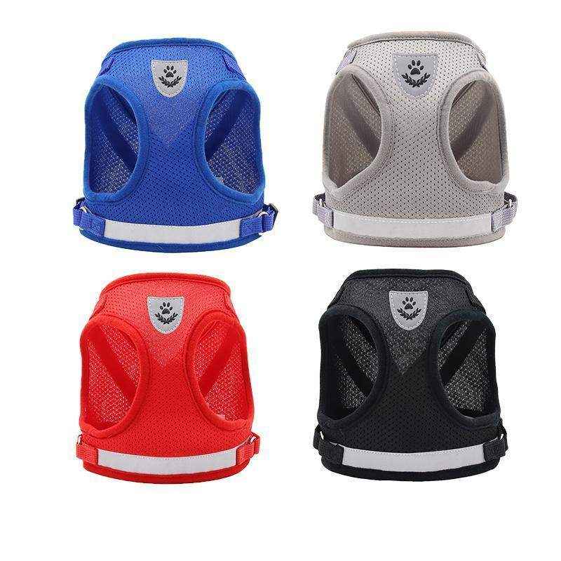 Reflective Dog Cat Pet Harness Leash Puppy Soft Adjustable Vest Mesh Clothes