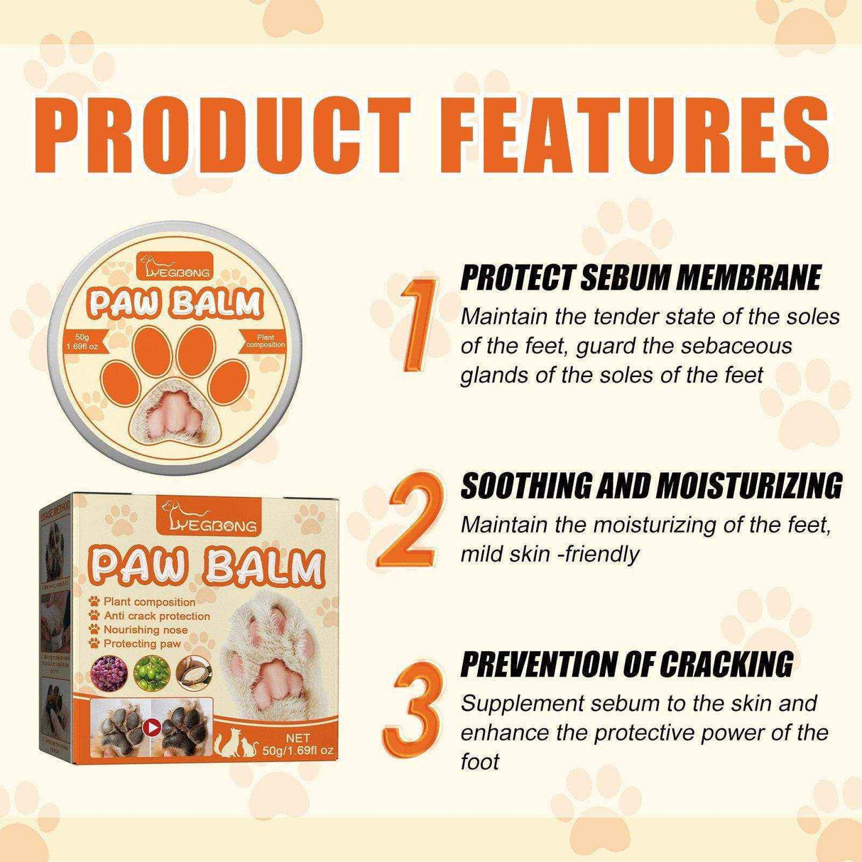 Pet Moisturizing Paw Paste