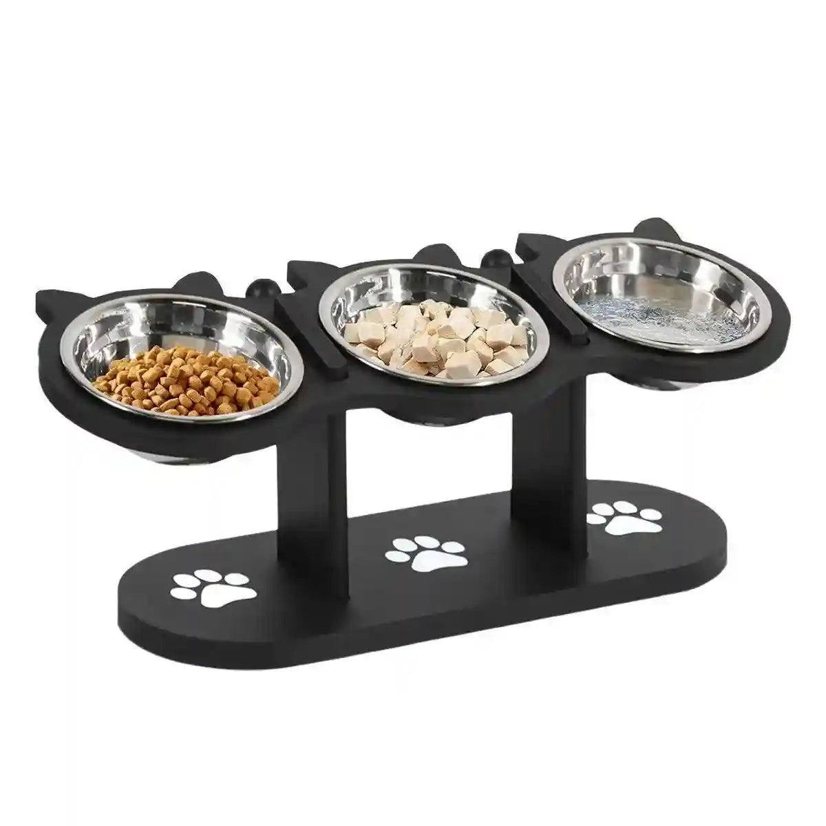 Non-Slip 3-in-1 Stainless Steel Pet Bowl For Dogs and Cats