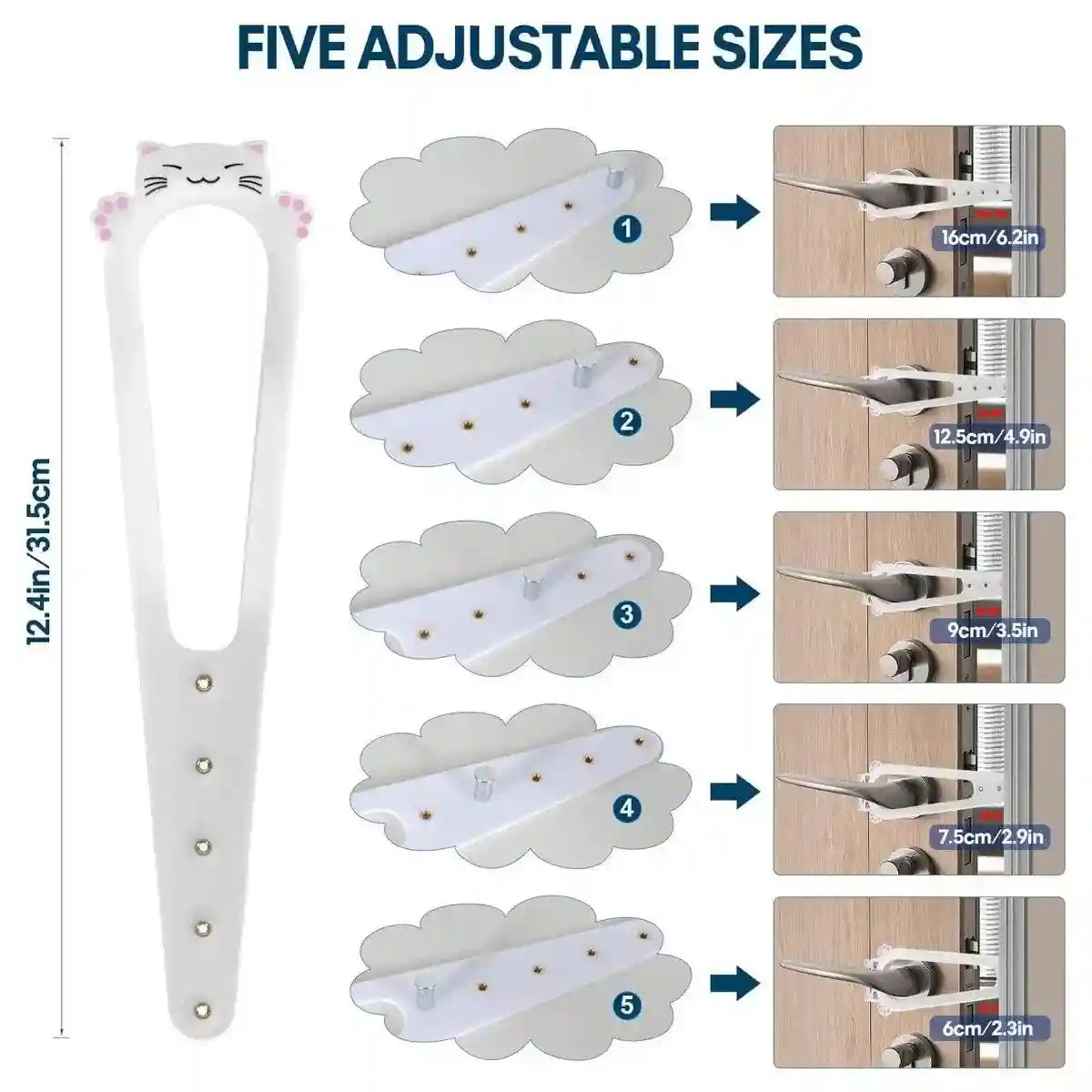 Pet Door Blocker Room Door Latch Prevent Dogs From Entering Cat Elastic Door Lock