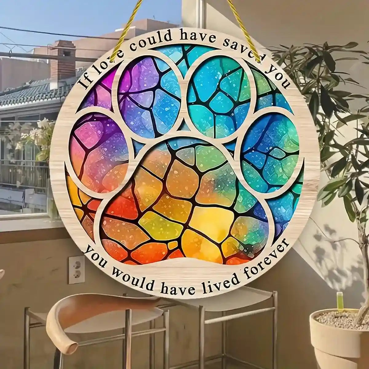 Pet Memorial Wind Chime for Indoor & Outdoor Tribute