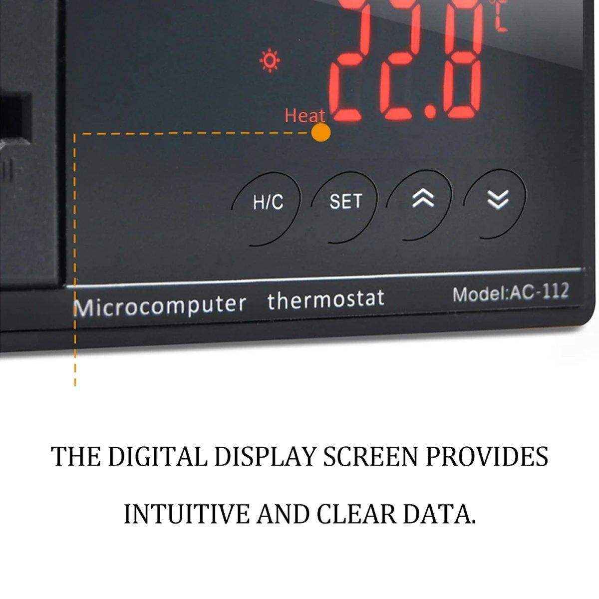 Reliable Aquarium Temperature Controllers with Dual Socket and Digital Display