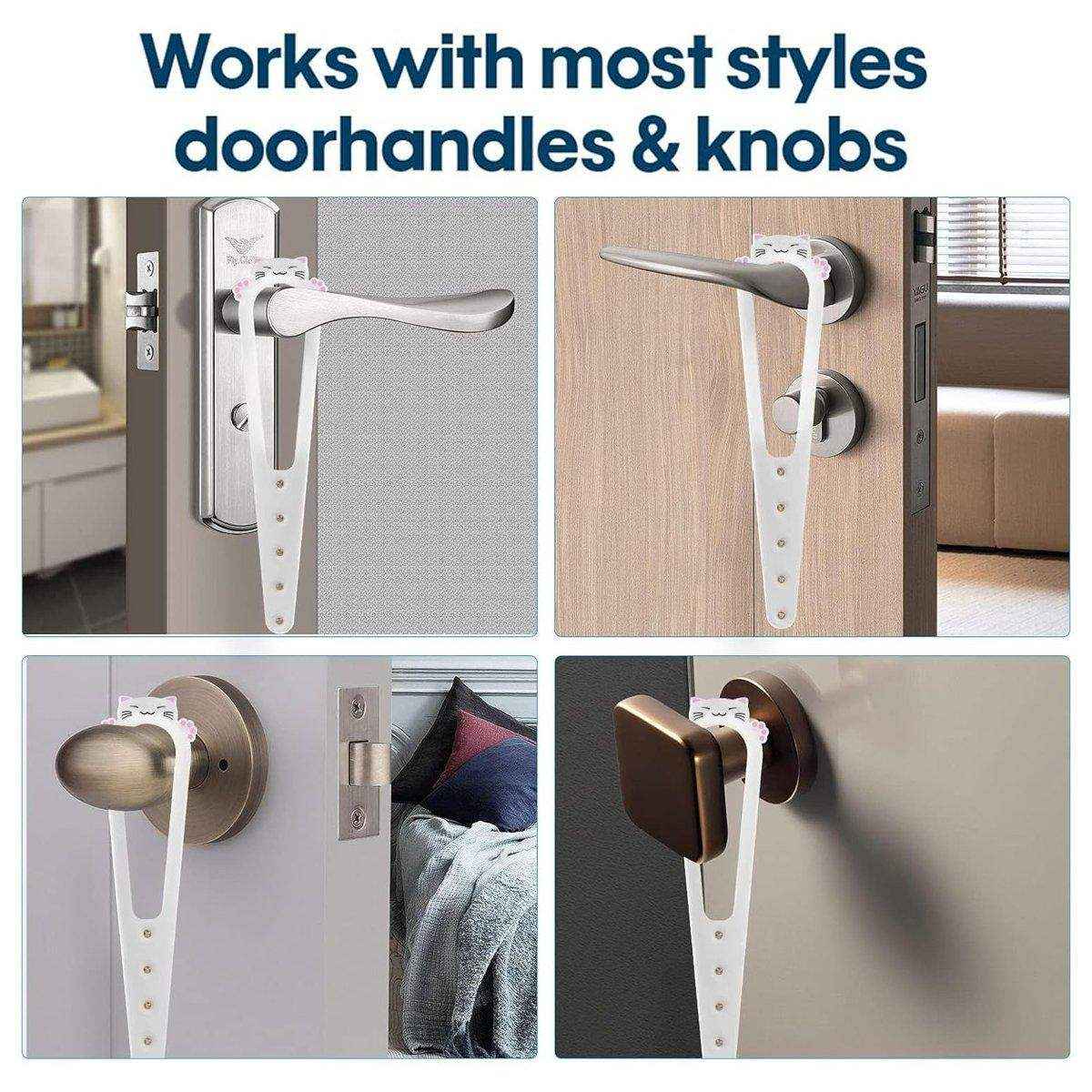 Pet Door Blocker Room Door Latch Prevent Dogs From Entering Cat Elastic Door Lock