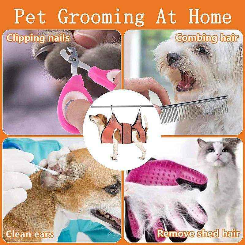 Stress-Free Trimming for Cats and Small Pets with Pet Grooming Hammock