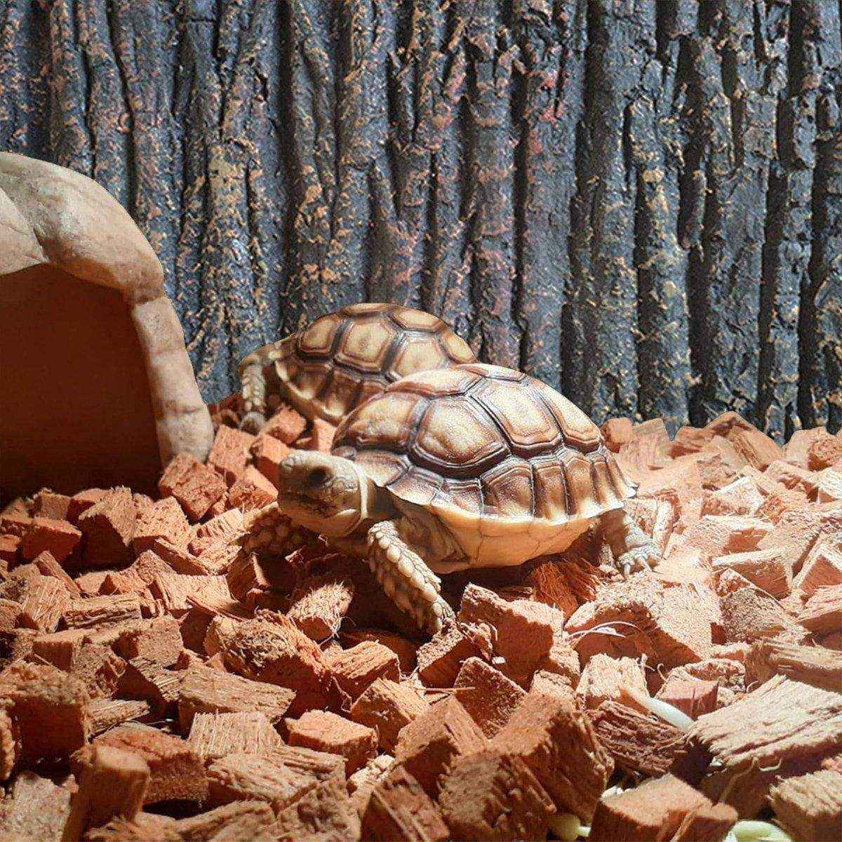 3D Aquarium Background Board Realistic Bark & Rock Design for Tanks