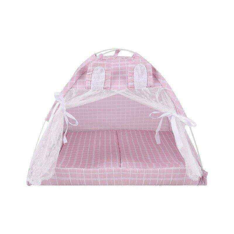 Warm Cozy Portable Pet Tent House Nest Bed Cushioned Dogs Cats Play & Sleep