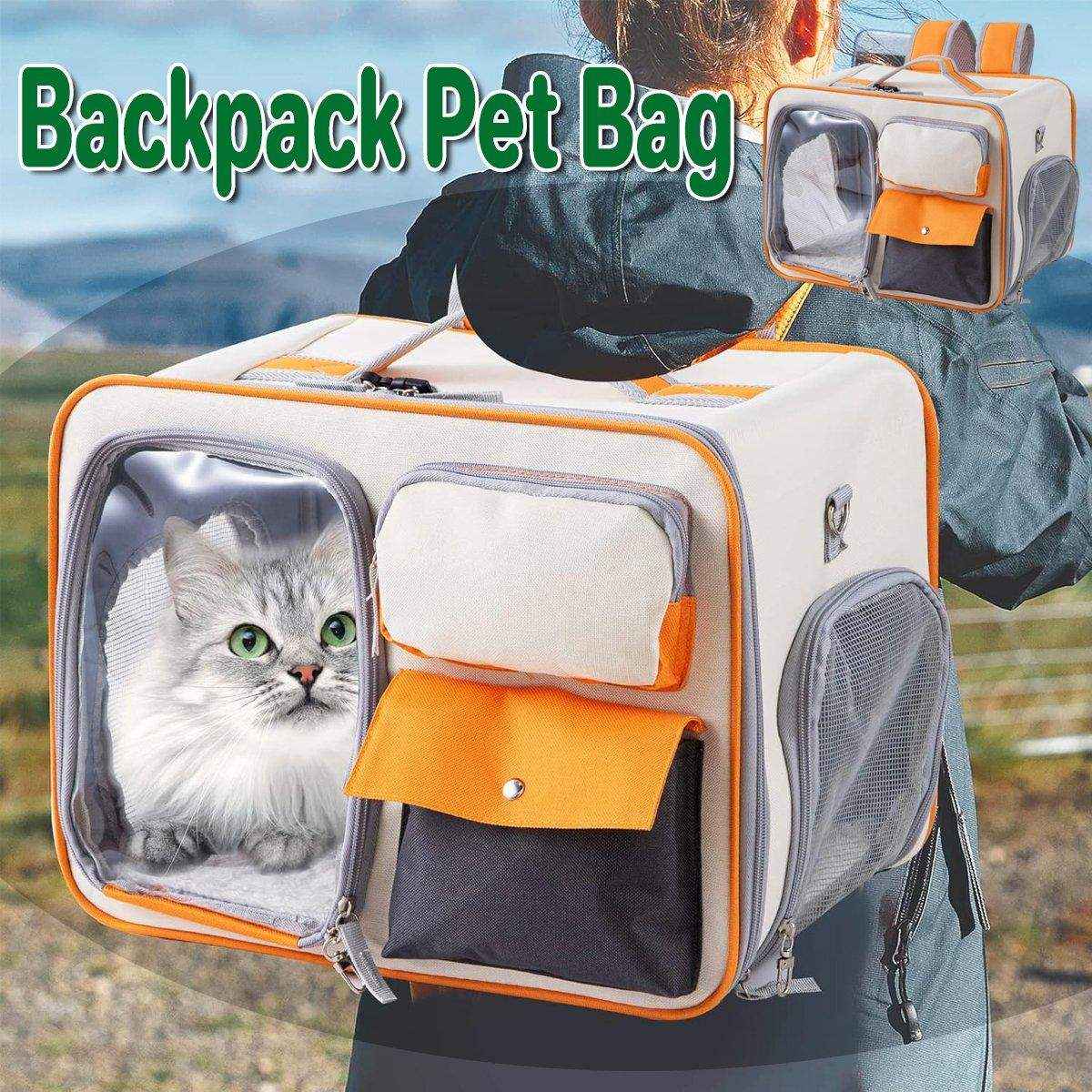 Large Canvas Pet Backpack Carrier