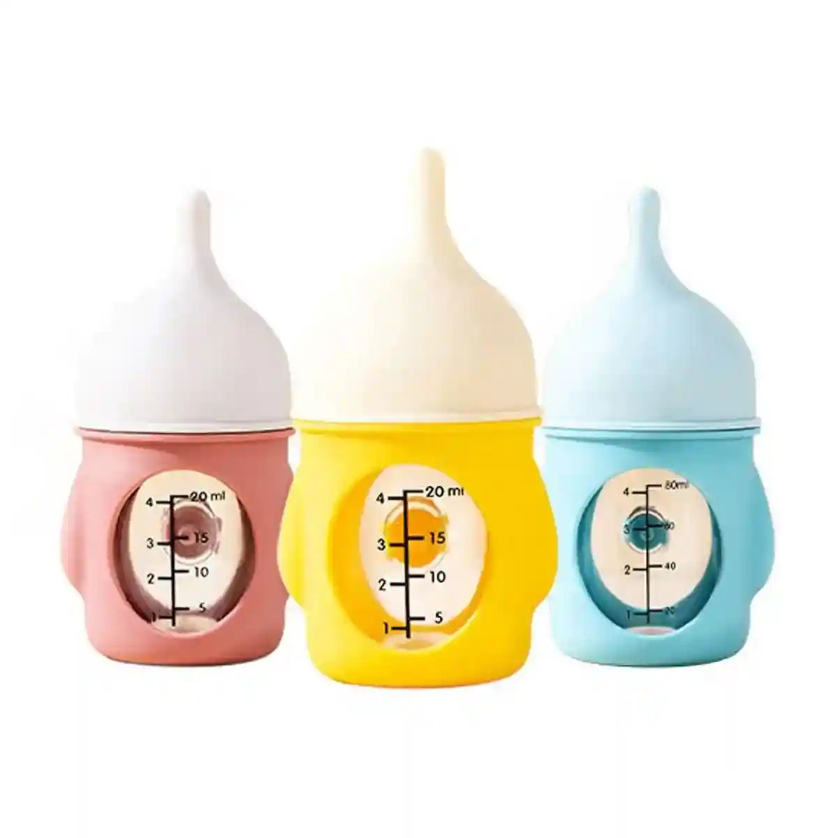 Anti-choking Newborn Puppy Kitten Silicone Bottle Visual Scale
