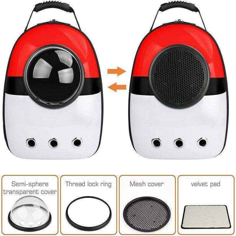 Transparent Pet Bubble Backpack Carrier for Cats and Small Dogs