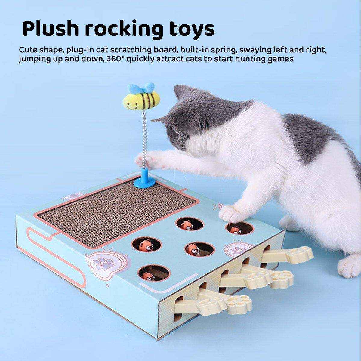 Multifunctional Interactive Cat Toys Corrugated Scratch Board for Cats