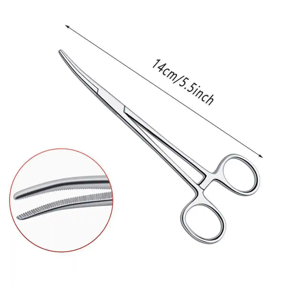 Curved Locking Pet Grooming Hemostat Tweezer