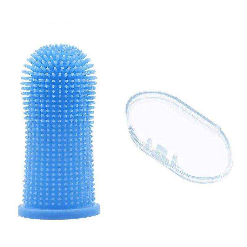 Dog Cat Super Soft Pet Finger Toothbrush Teeth Silicone Brush Care Cleaning