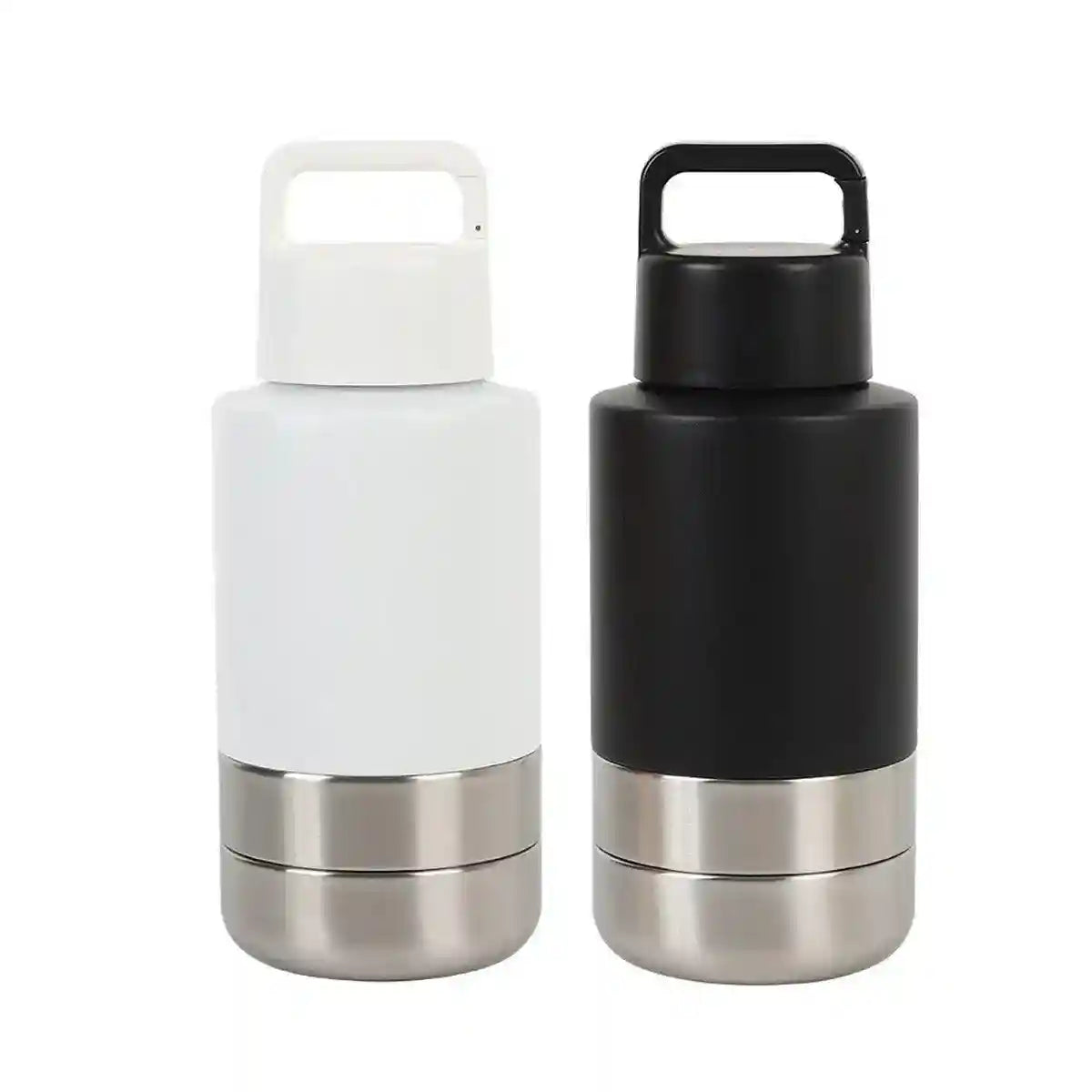 Stainless Steel Pet Thermos Portable Hydration & Food Bowl for Pets