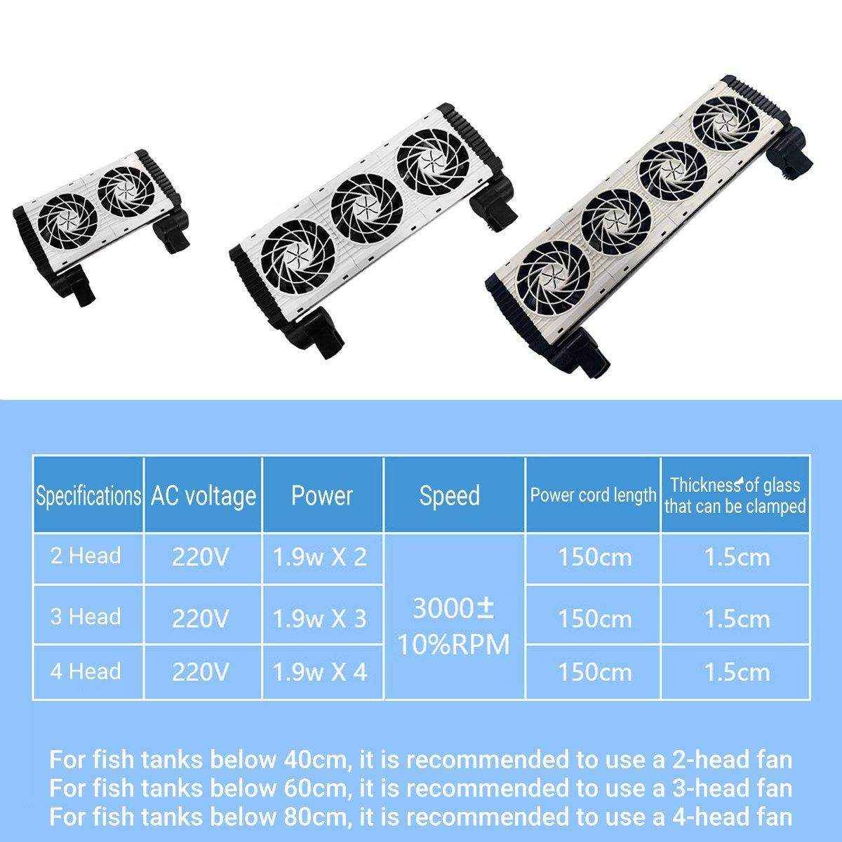 Mini Aquarium Cooling Fan for Fish Shrimp Tanks Quiet Temperature Control