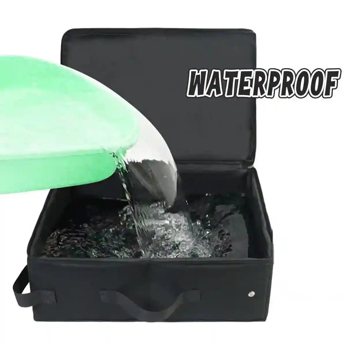 Travel Cat Litter Box With Lid and Handle Standard Portable Foldable Cat Litter Box Fabric Cat Litter Bag