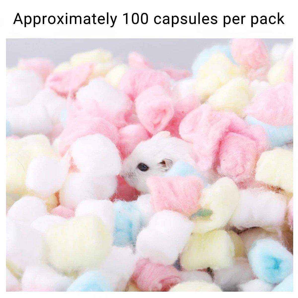 5pcs Hamster Rabbit Winter Cotton Balls Quilt Toys Nest Accessories Warm Bedding