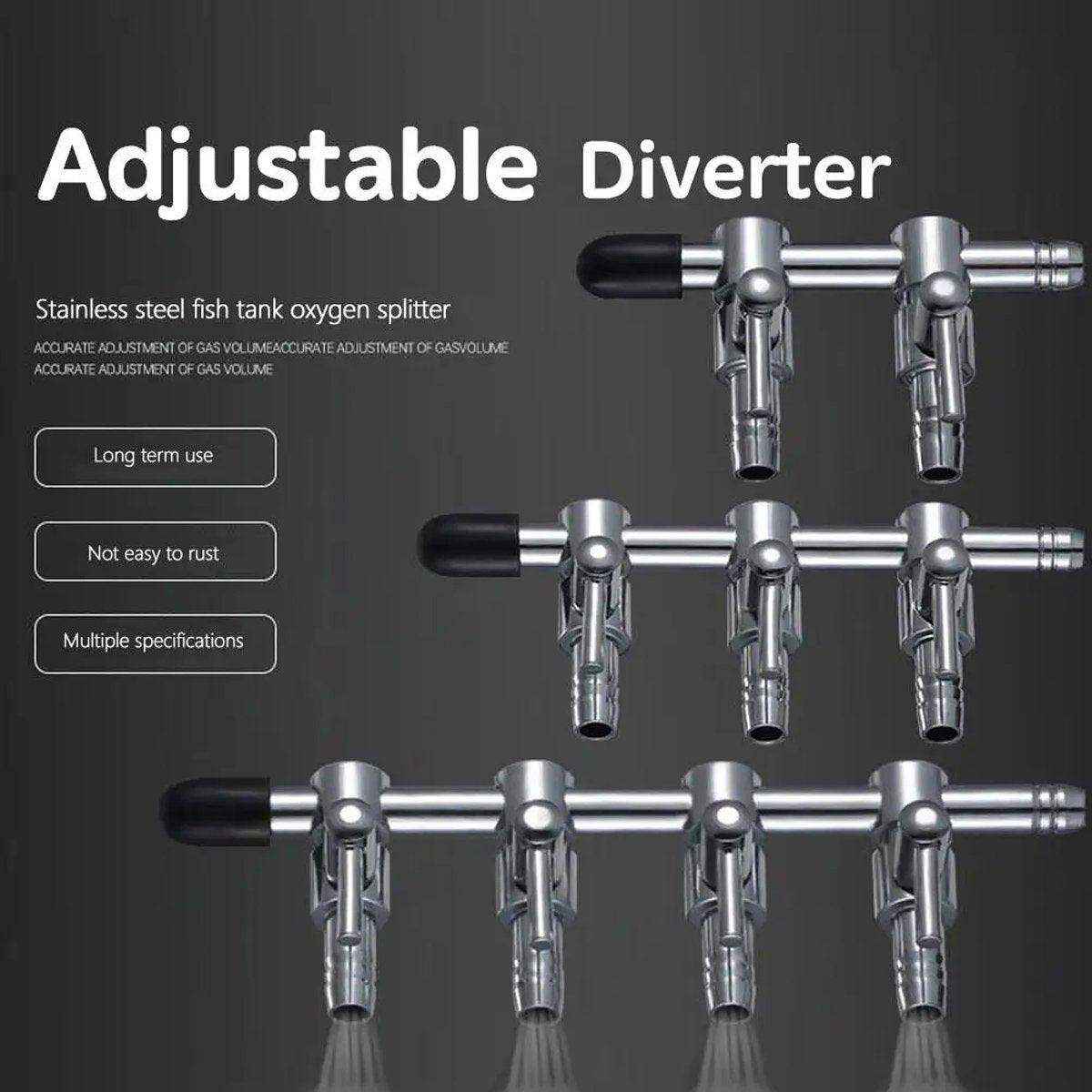 Aquarium Oxygenation Pump Volume Regulating Valve Shunt Dispenser Accessories