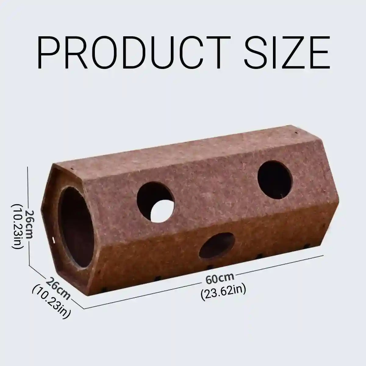 Cat Tunnel Bed Durable Felt Hexagonal Cat Play Tunnel & Bed