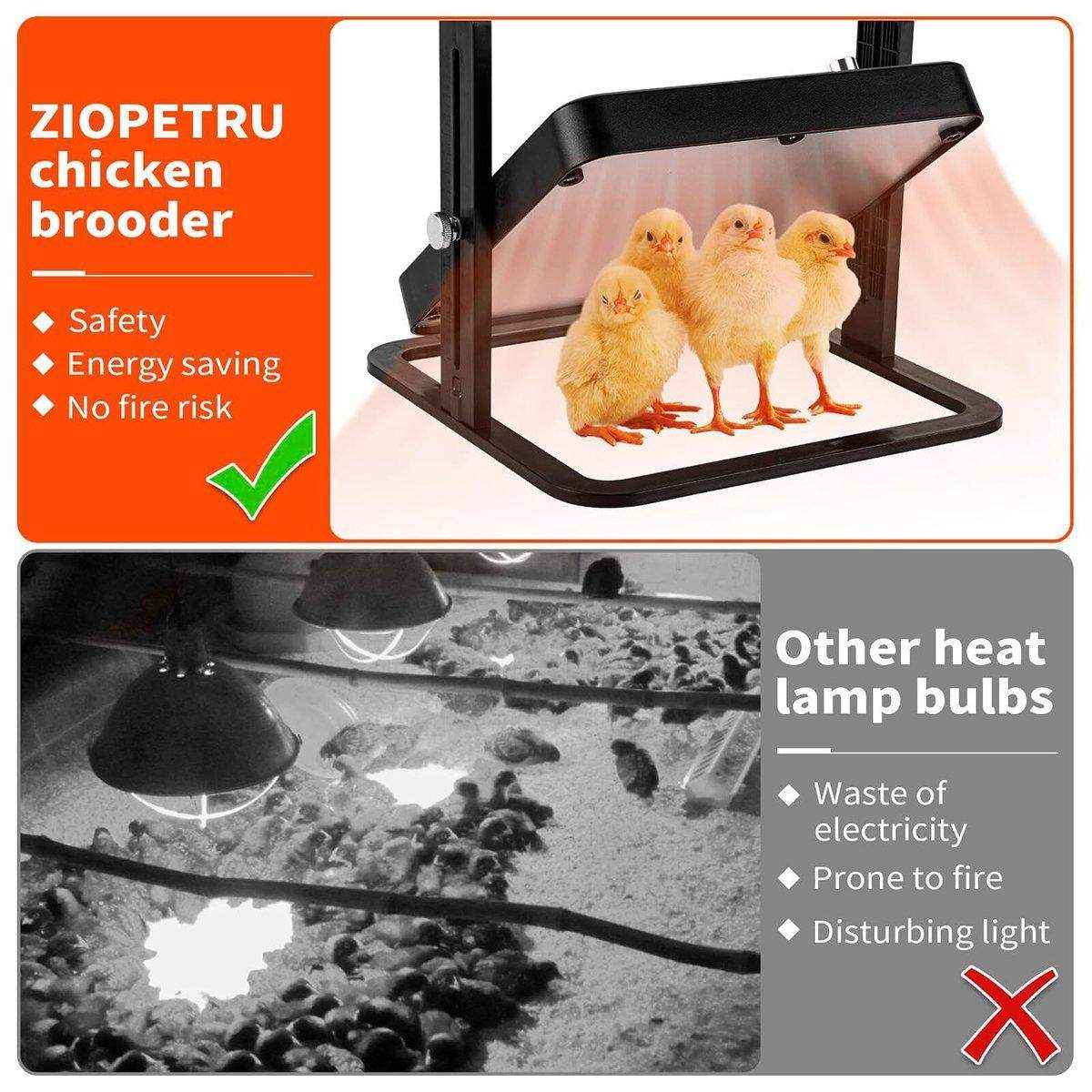 18W Chicken Heat Plate Brooder Warm Chick Duck Chicken Coop Heater