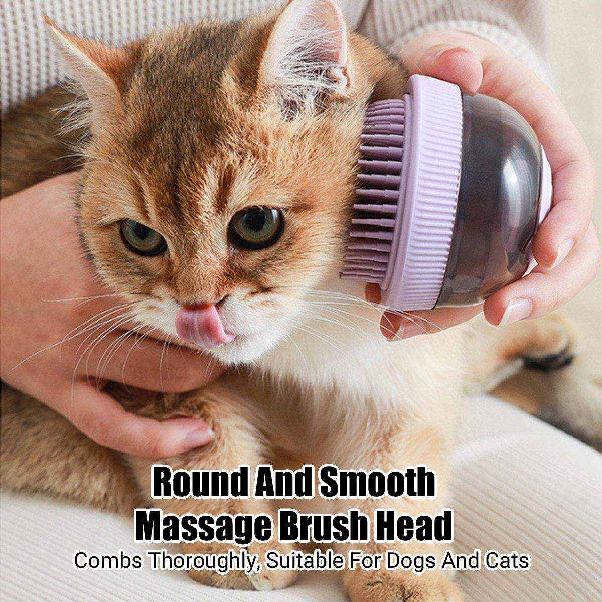 Pet Space Capsule Shower Brush Cat Dog Bath Massage Brush