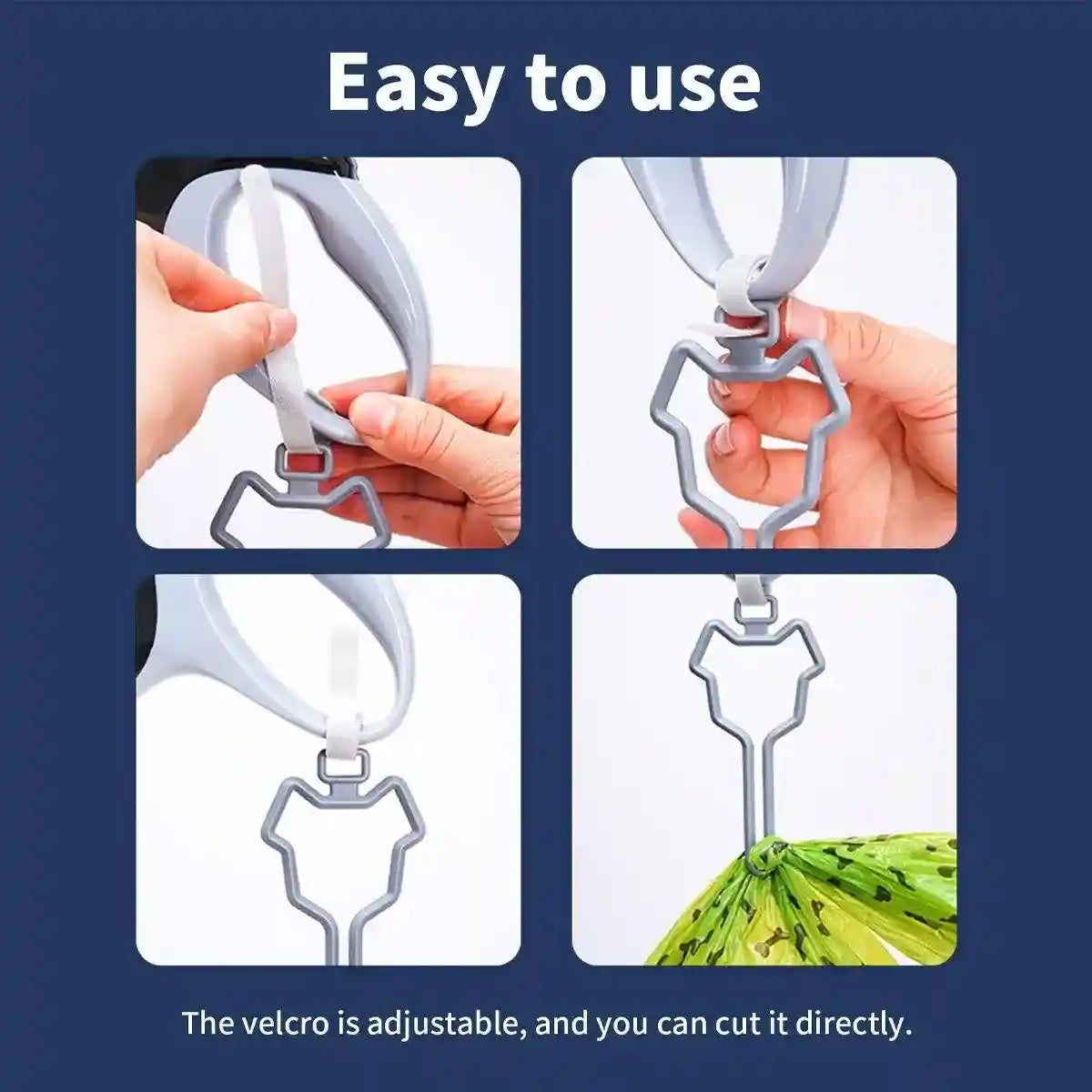 2X Leash Attachment Dog Poo Bag Holder Waste Bag Carrier Large Bearing Capacity