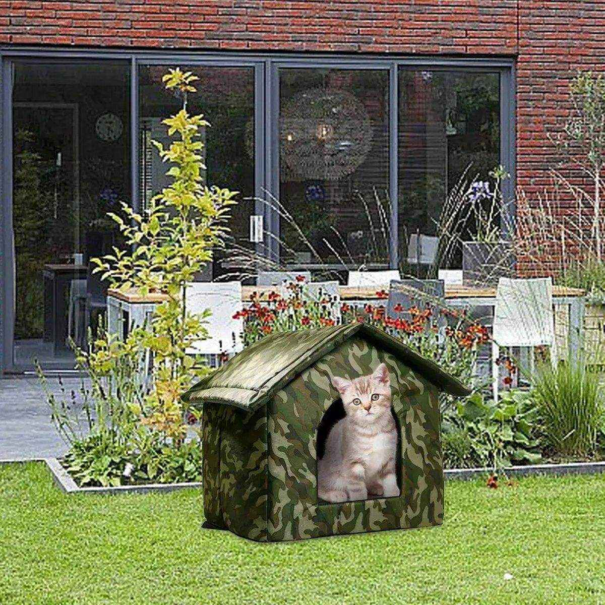 Outdoor Waterproof Pet House Durable Camouflage Shelter
