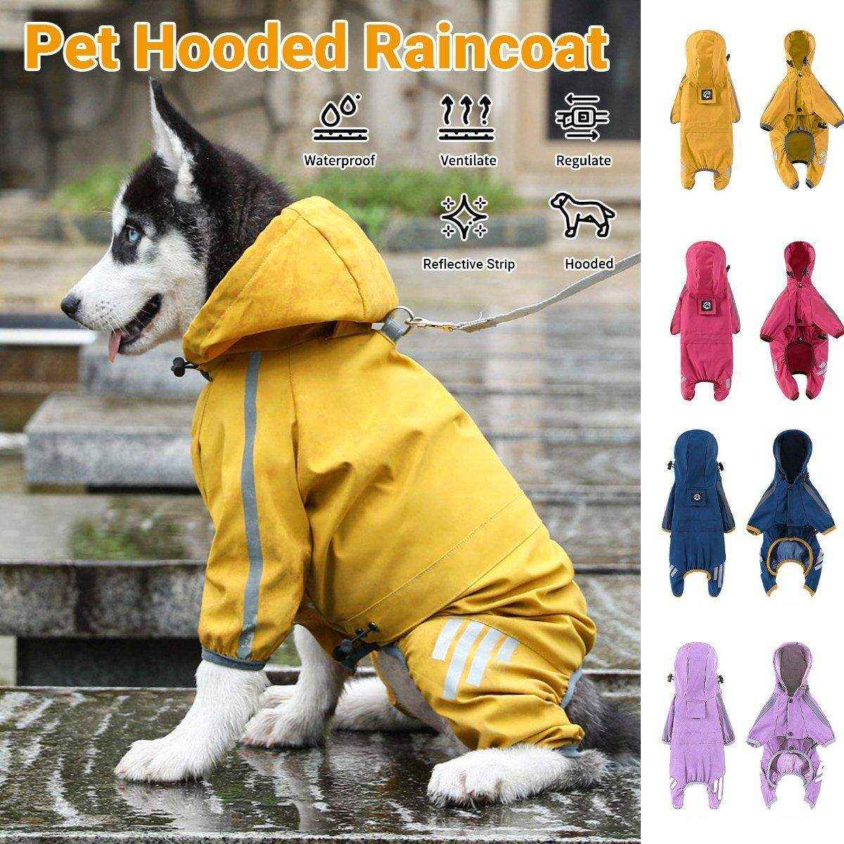 Waterproof Dog Raincoat for Small Medium Dogs