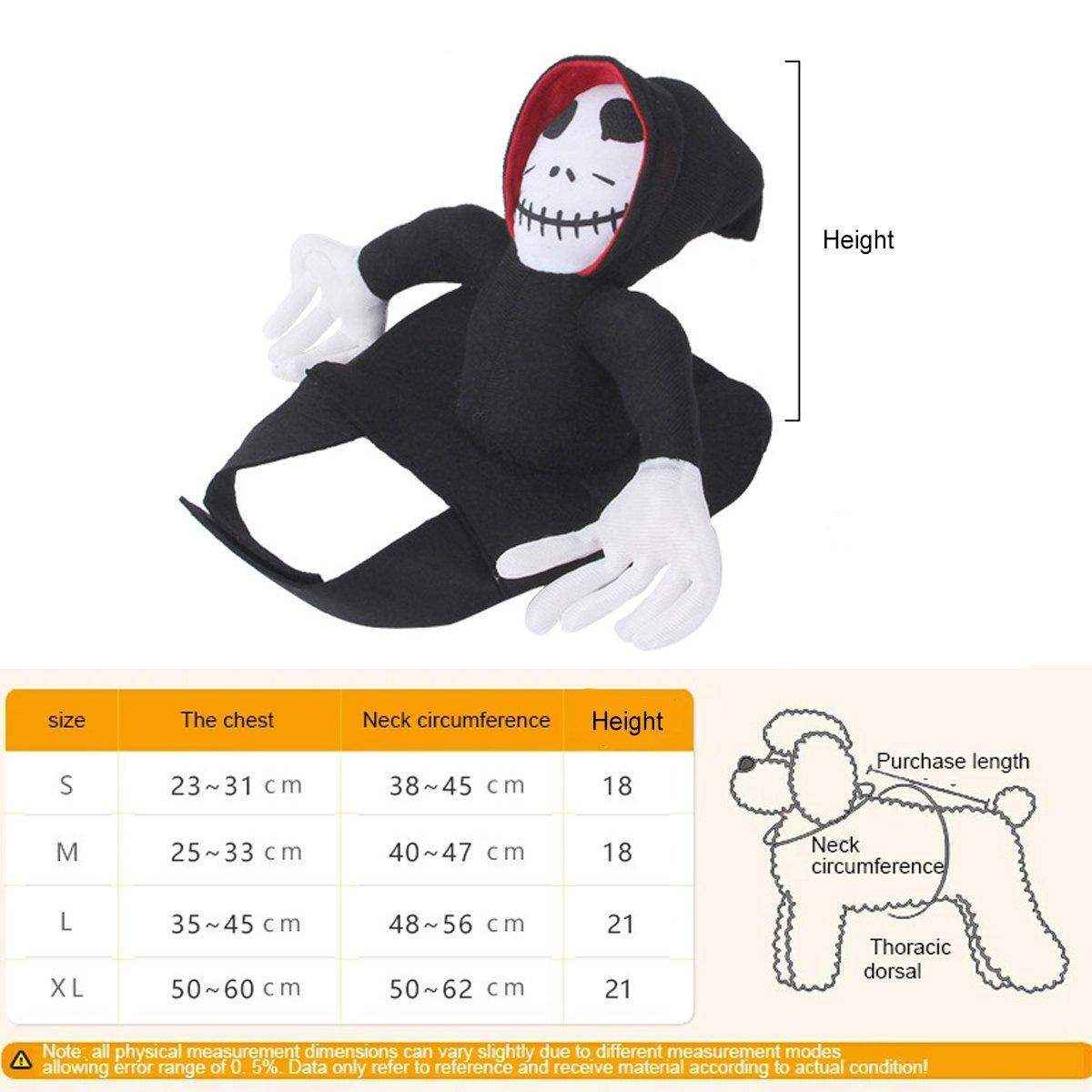 Halloween Dog Costume Pet Accessories Funny Dress Up for Small Medium Dogs