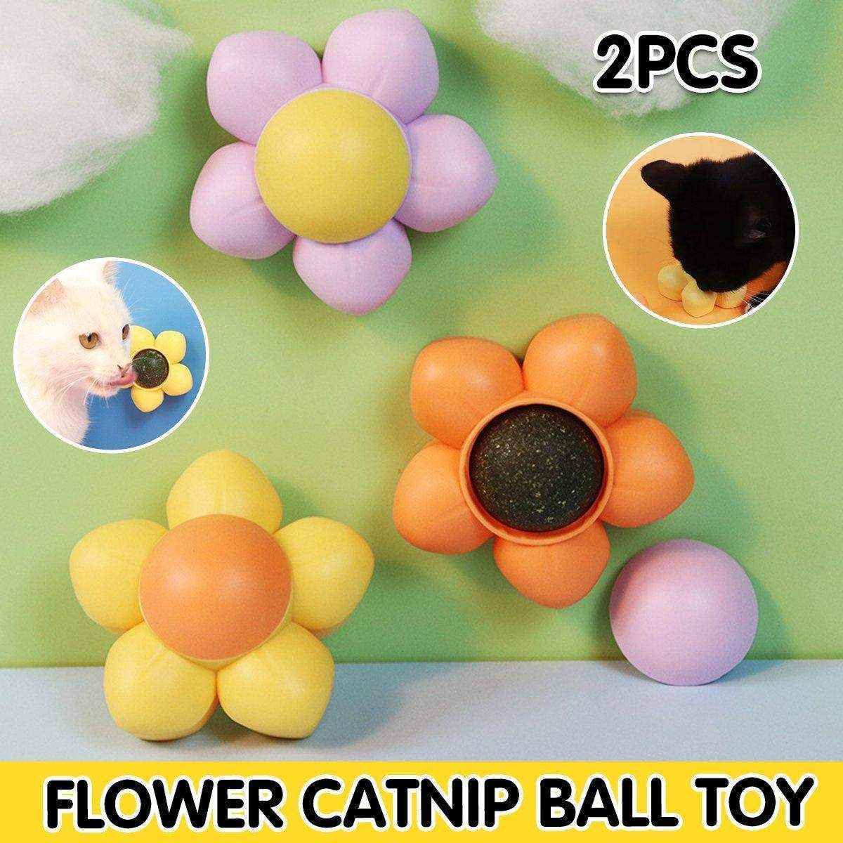 Catnip Ball Cat Toy Rotating Mint Ball Toy