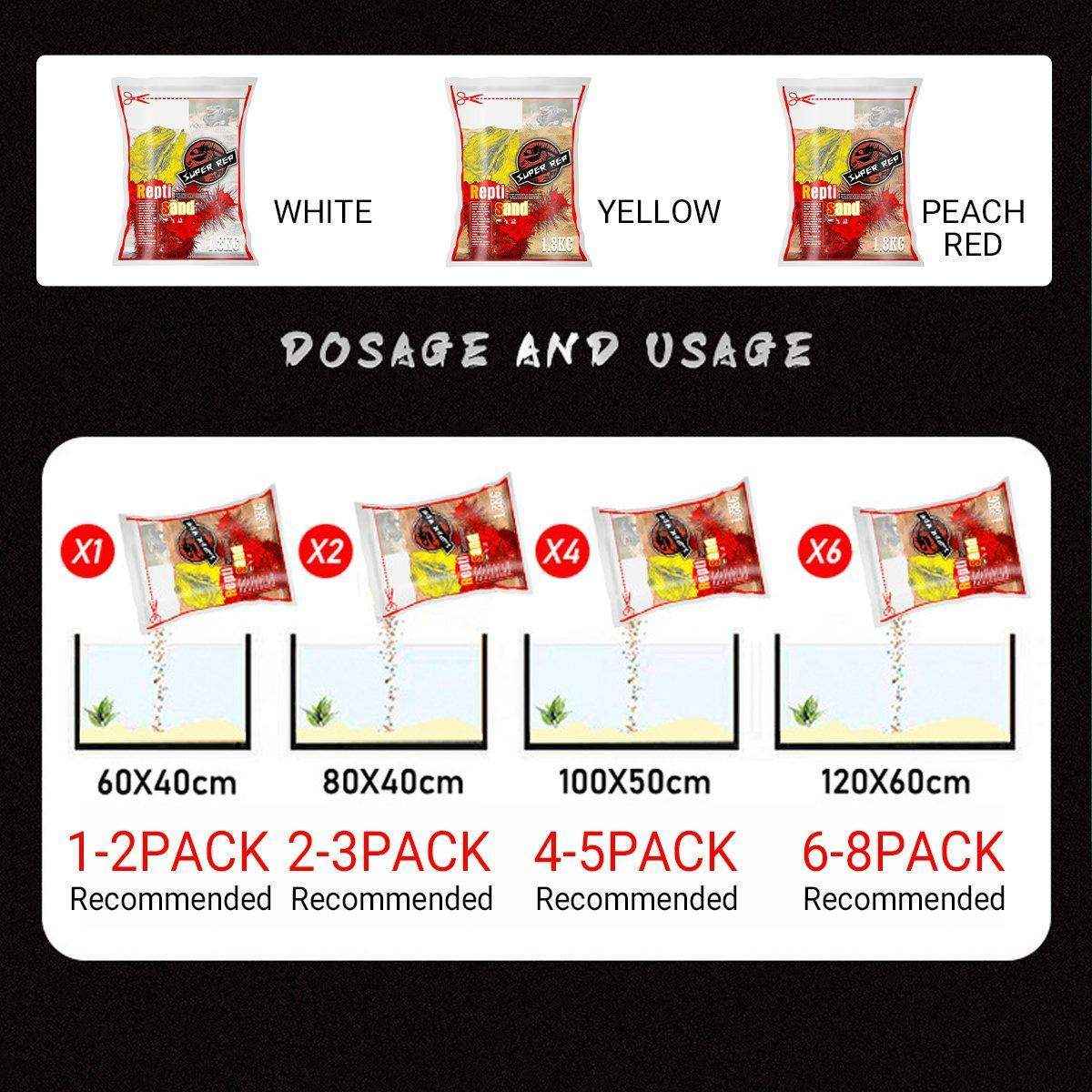 SuperRep Reptile Sand Climbing Sand Calcium Sand for Lizard Tortoise Hibernation