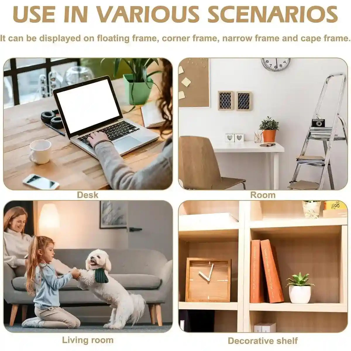 Puppy Wooden Ornament Pet Memorial Desktop Decoration for Home or Office Display